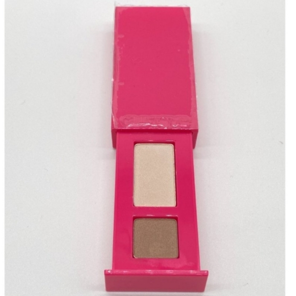 Clinique All About Shadow Duo 2 sets in Duo Ivory Bisque Bronze Eye makeup NEW - Picture 5 of 6